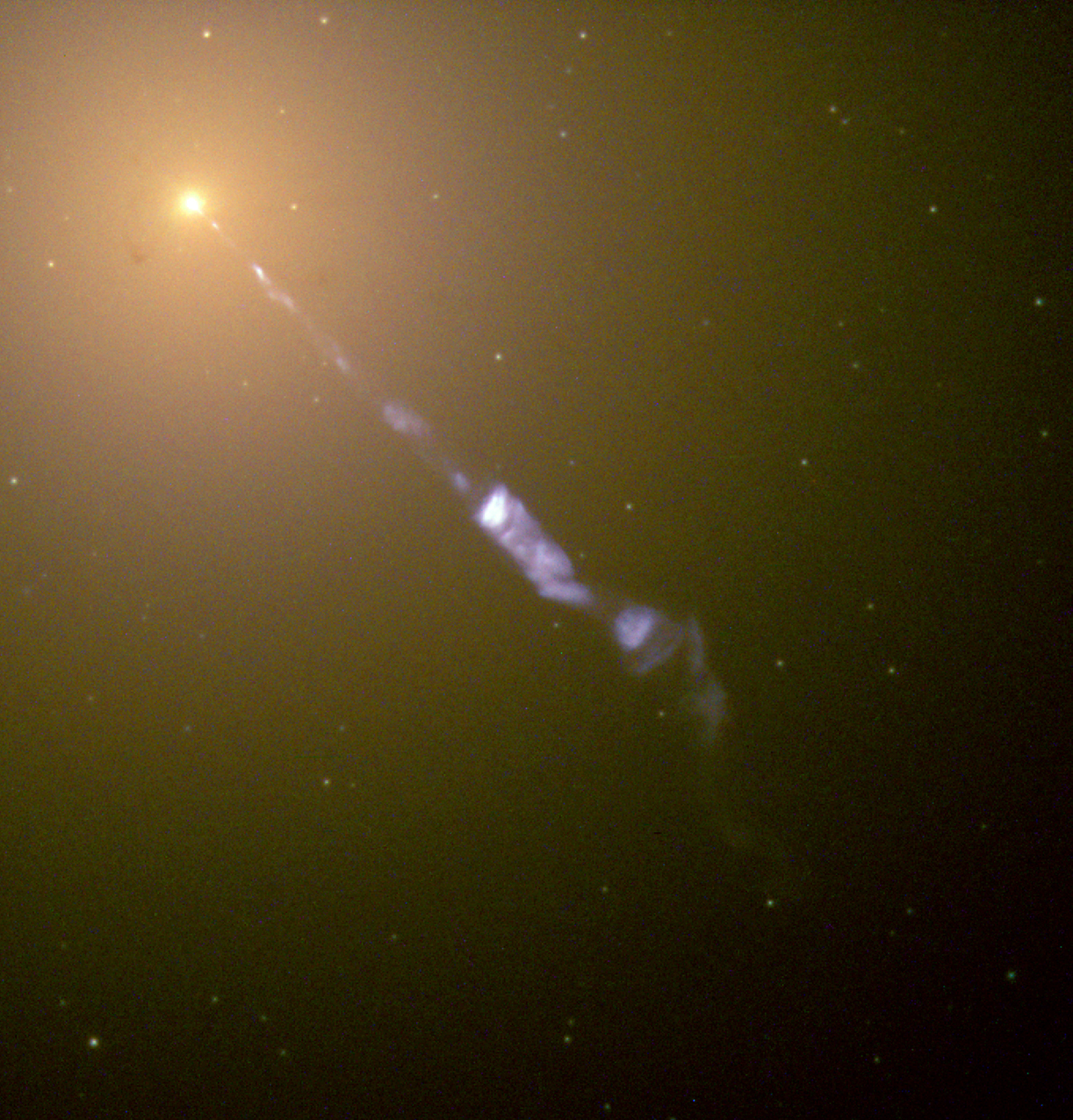 Astrophysical jet emitted from M87